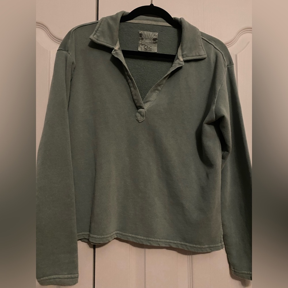 C&C California Sage Green Pullover